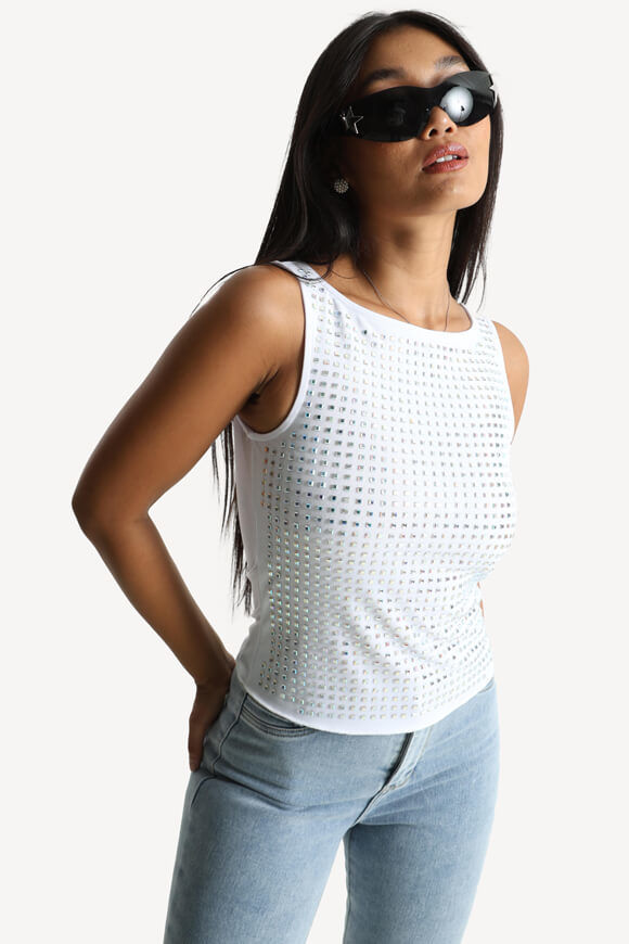 Bild von Mesh Crop Top mit Strass