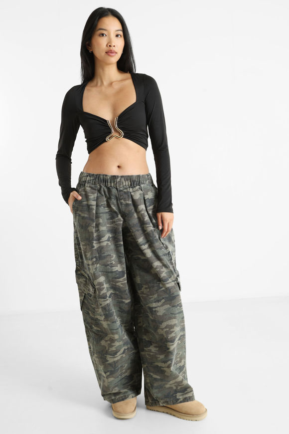 Image sur Crop Langarmshirt