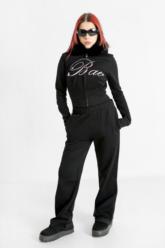 Bild von Crop Kapuzensweatjacke