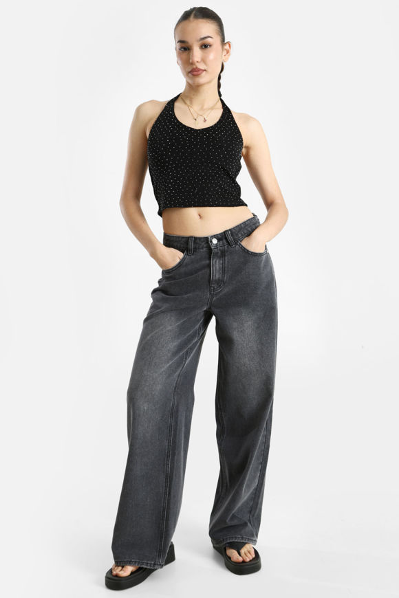 Bild von Neckholder Crop Top mit Strass