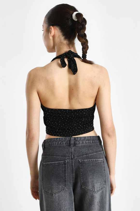 Bild von Neckholder Crop Top mit Strass