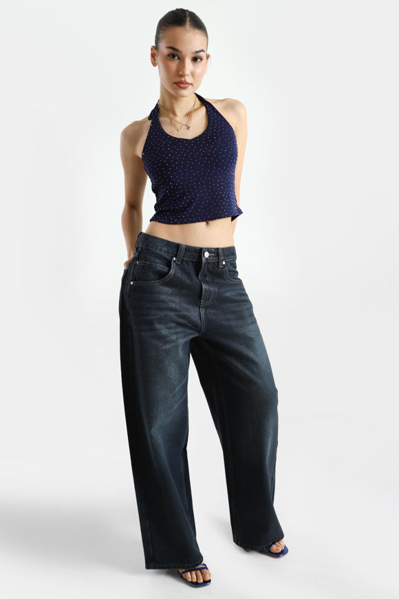 Bild von Neckholder Crop Top mit Strass