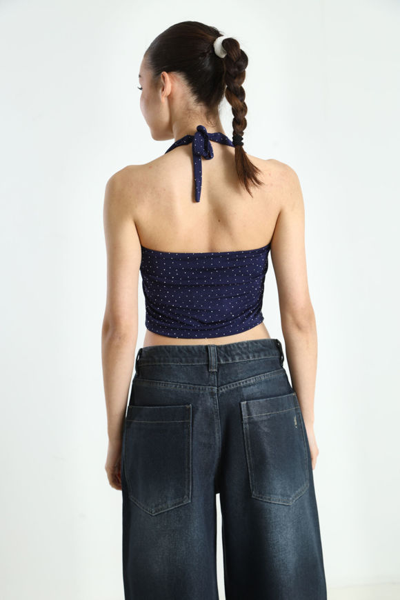 Bild von Neckholder Crop Top mit Strass