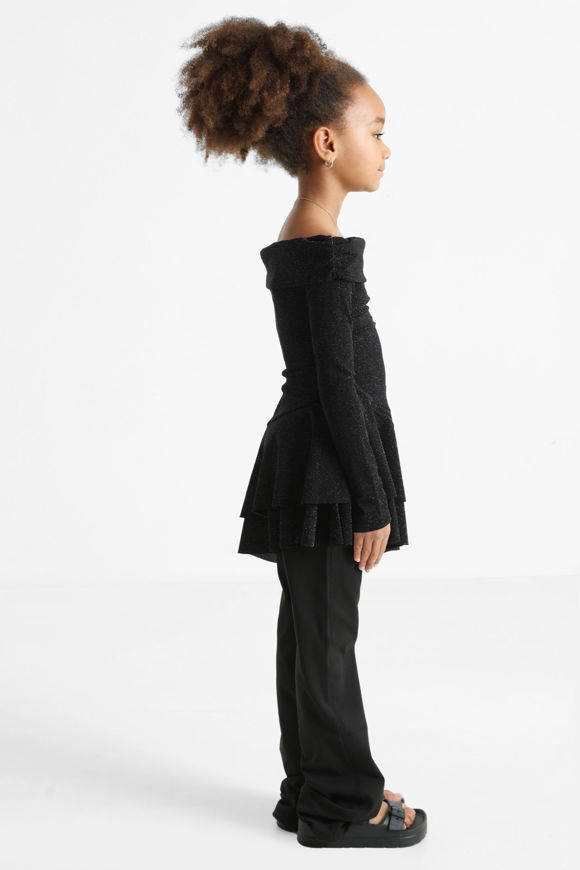 Image sur Glitzer Off Shoulder Minikleid